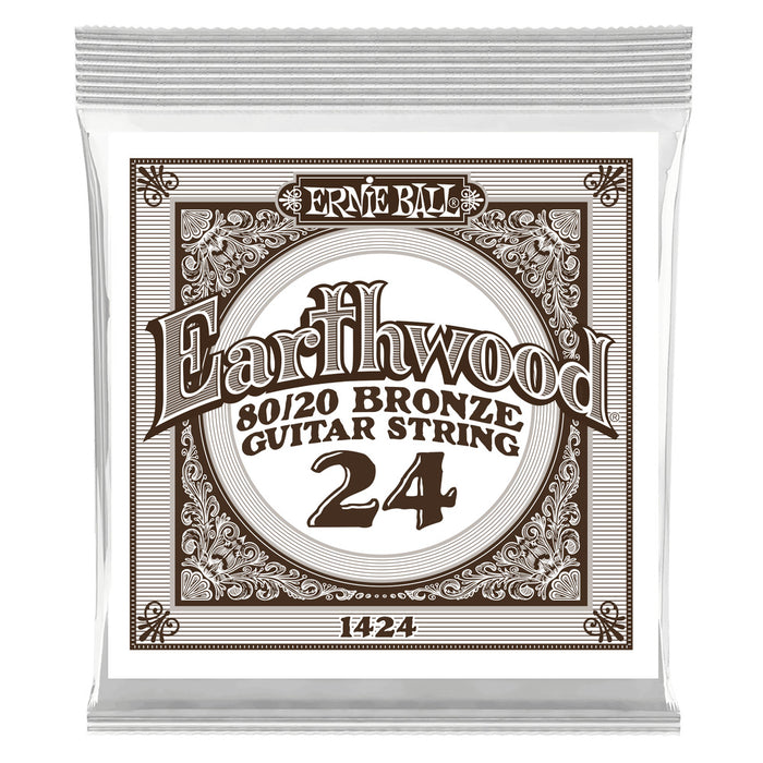 Ernie Ball P01424 Single Strings Earthwood 80/20 .024