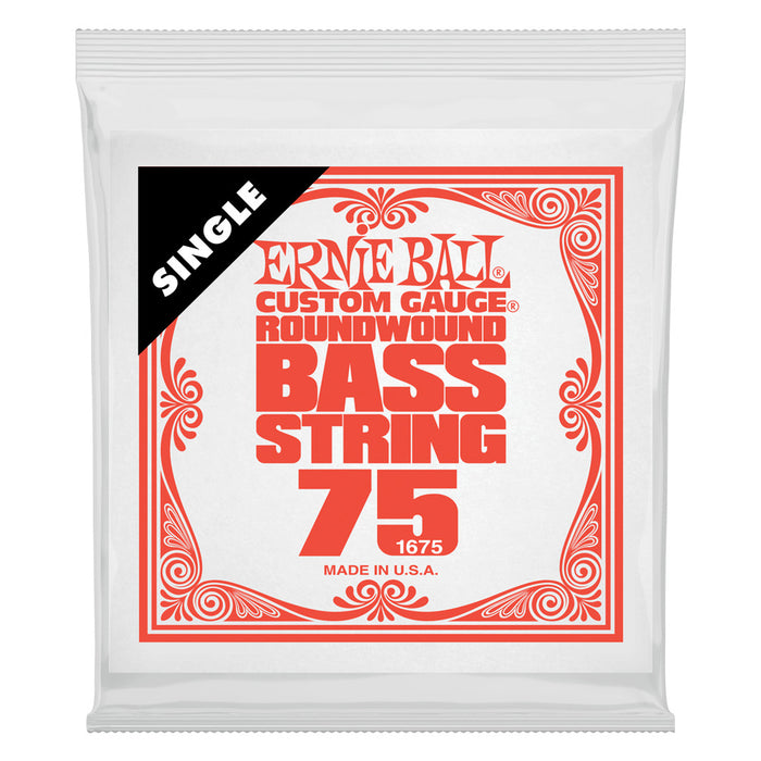 Ernie Ball P01675 .075 Nickel Wound Electric Bass String Single