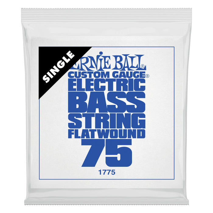 Ernie Ball P01775 .075 Flatwound Electric Bass String Single