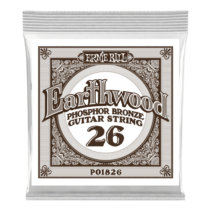 Ernie Ball P01826 Phosphor Bronze Single Strings .026
