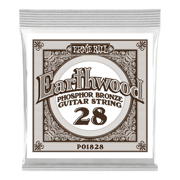 Ernie Ball P01828 Phosphor Bronze Single Strings .028