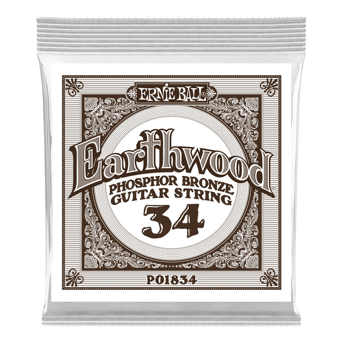 Ernie Ball P01834 Phosphor Bronze Single Strings .034