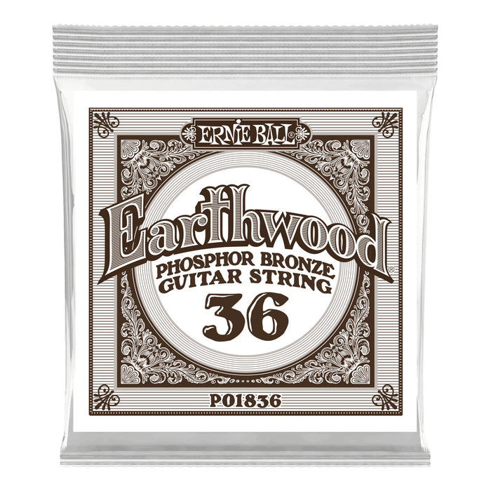 Ernie Ball P01836 Phosphor Bronze Single Strings .036