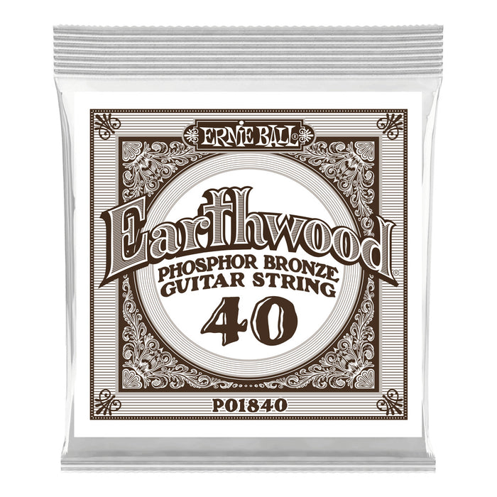 Ernie Ball P01840 Phosphor Bronze Single Strings .040