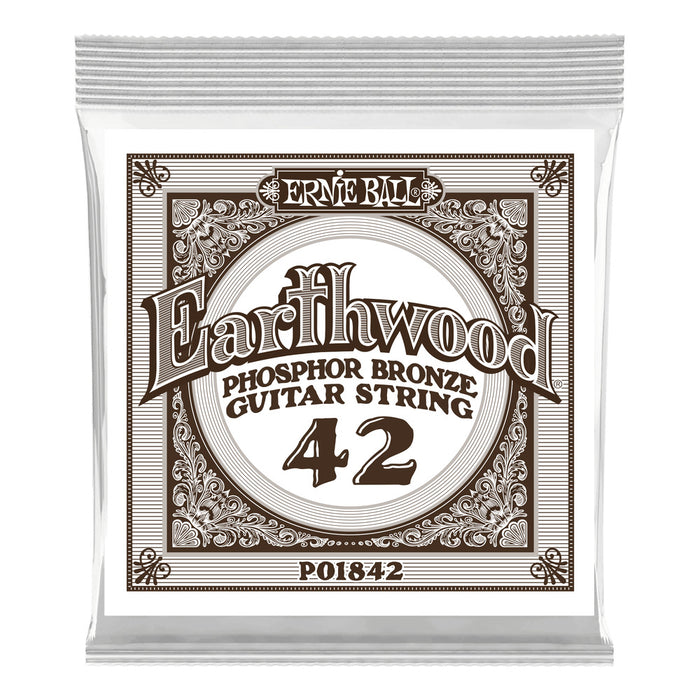 Ernie Ball P01842 Phosphor Bronze Single Strings .042
