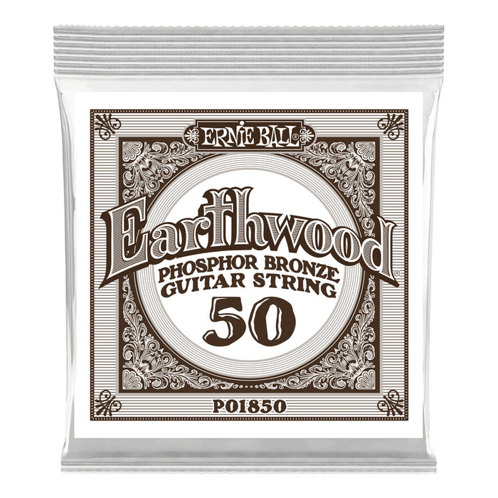 Ernie Ball P01850 Phosphor Bronze Single Strings .050