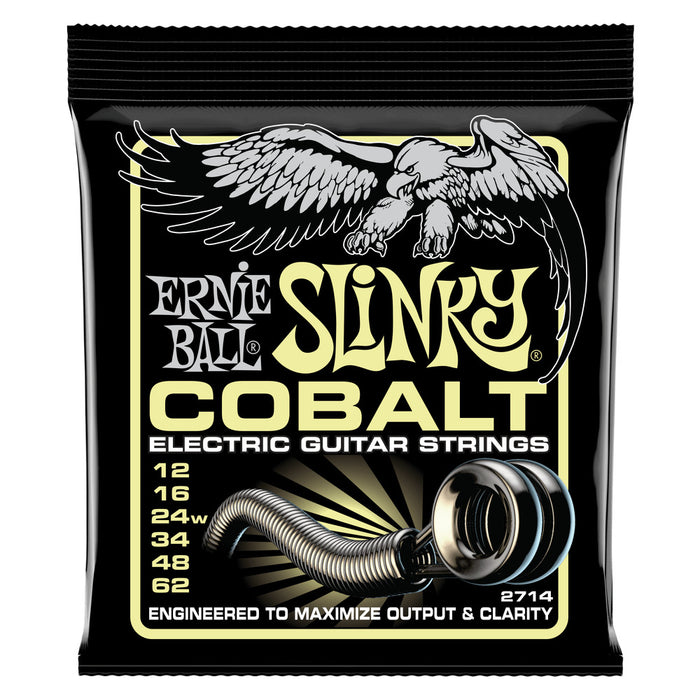 Ernie Ball P02714 Mammoth Slinky Cobalt Electric Guitar Strings 12-62 Gauge