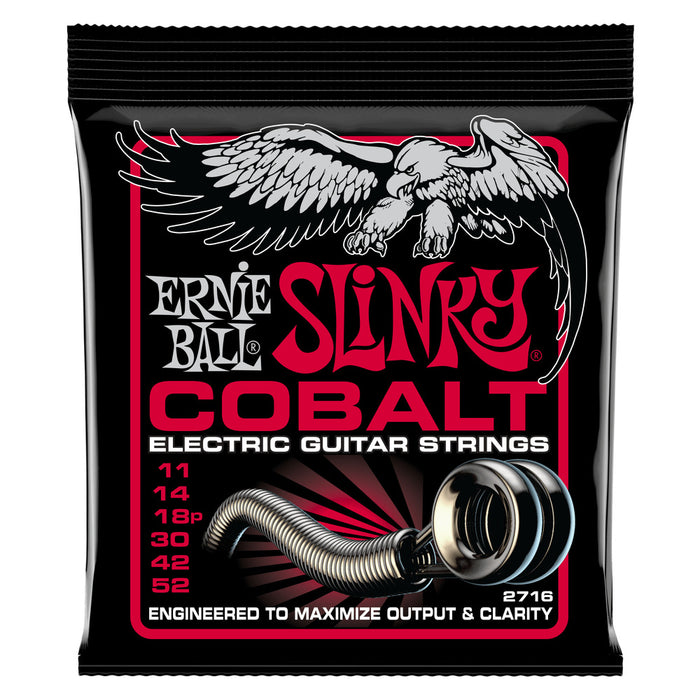 Ernie Ball P02716 Burly Slinky Cobalt Electric Guitar Strings 11-52 Gauge