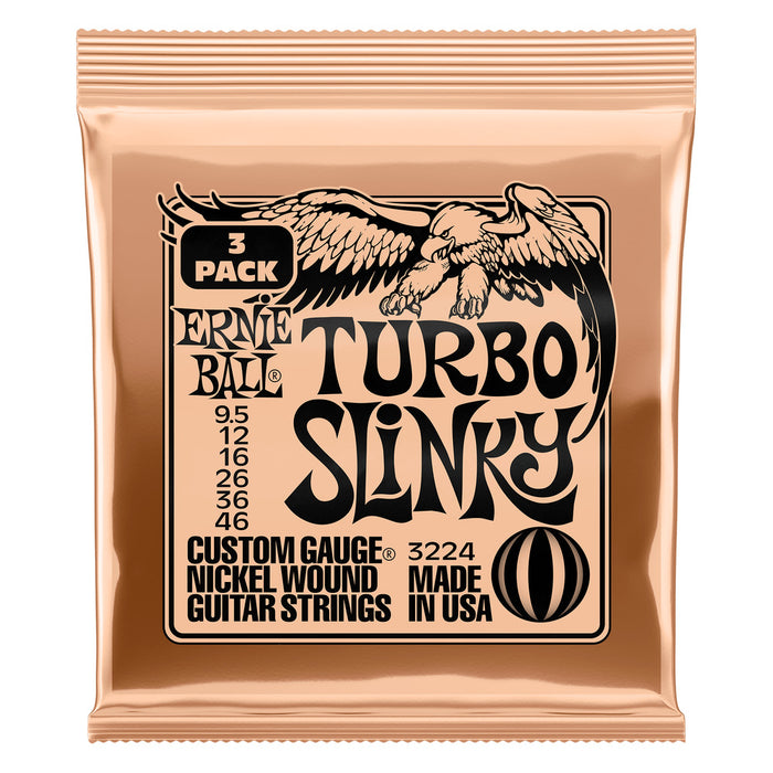 Ernie Ball P03224 Slinky Turbo (9.5/48) 3-Pack