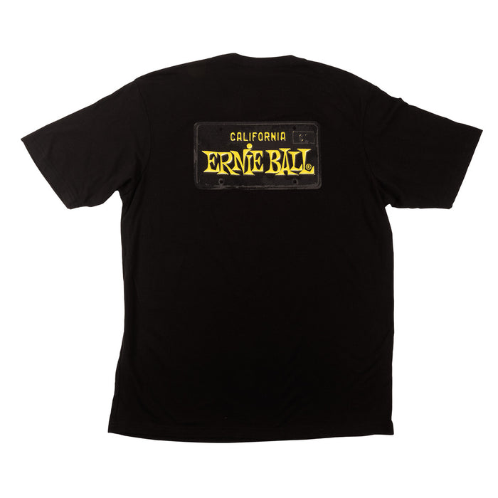 Ernie Ball P04879 CA License Plate T-shirt X-Large