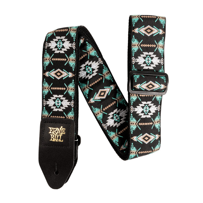 Ernie Ball P05325 Classic Jacquard Guitar Strap/Bass Strap - Southwestern Turquoise