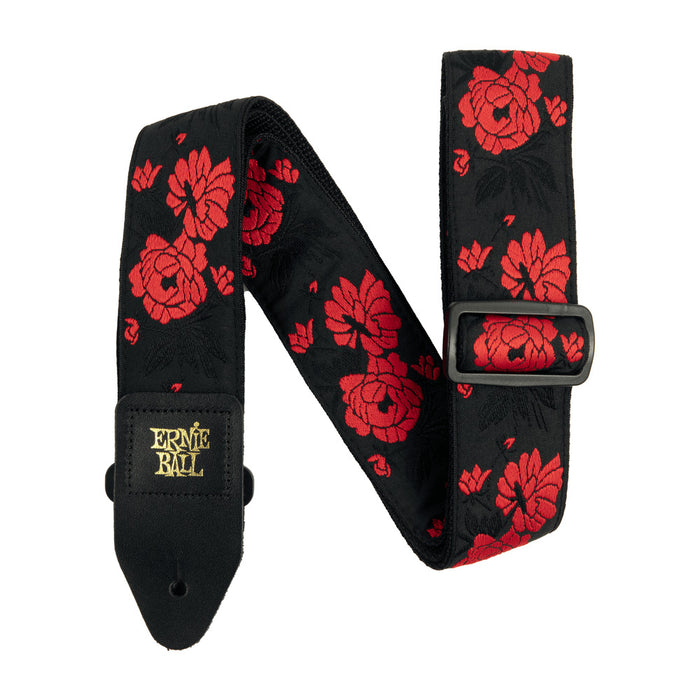 Ernie Ball P05335 Classic Jacquard Guitar Strap/Bass Strap - Tango Rose