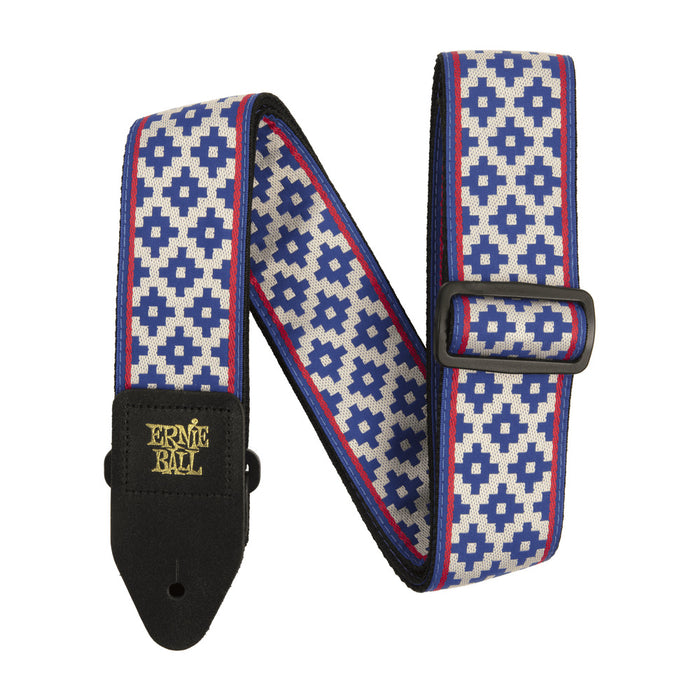 Ernie Ball P05336 Classic Jacquard Guitar Strap/Bass Strap - Blue Crux