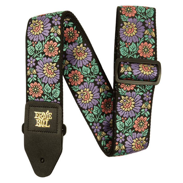 Ernie Ball P05340 Classic Jacquard Guitar Strap/Bass Strap - Evening Bloom