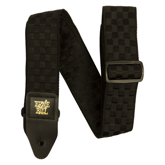 Ernie Ball P05341 Classic Jacquard Guitar Strap/Bass Strap - Black Checkers