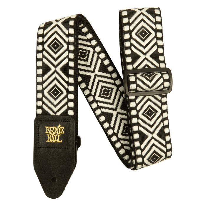 Ernie Ball P05343 Classic Jacquard Guitar Strap/Bass Strap - White Savannah