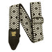 Ernie Ball P05343 Classic Jacquard Guitar Strap/Bass Strap - White Savannah