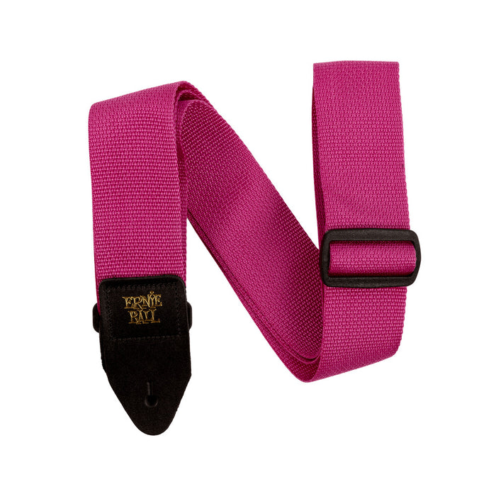 Ernie Ball P05355 Polypro Guitar Strap/Bass Strap - Raspberry