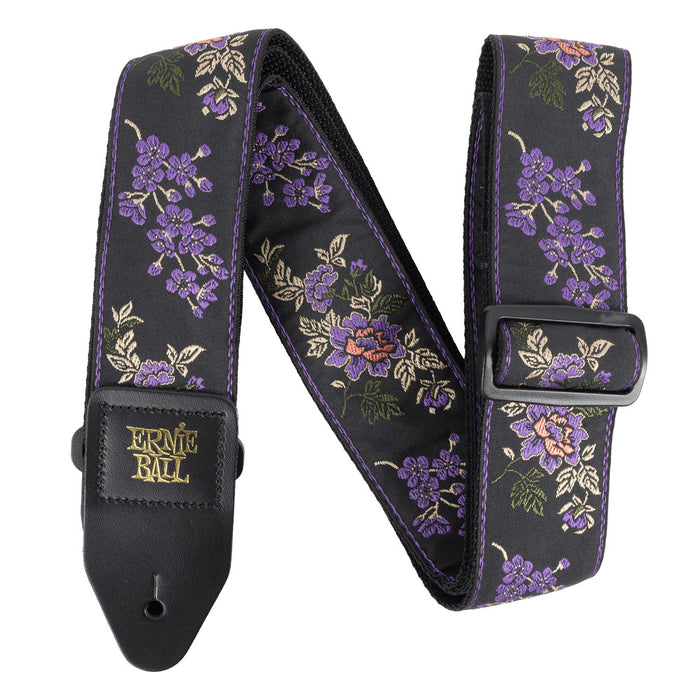 Ernie Ball P05364 Classic Jacquard Guitar Strap/Bass Strap - Lavender Blossom