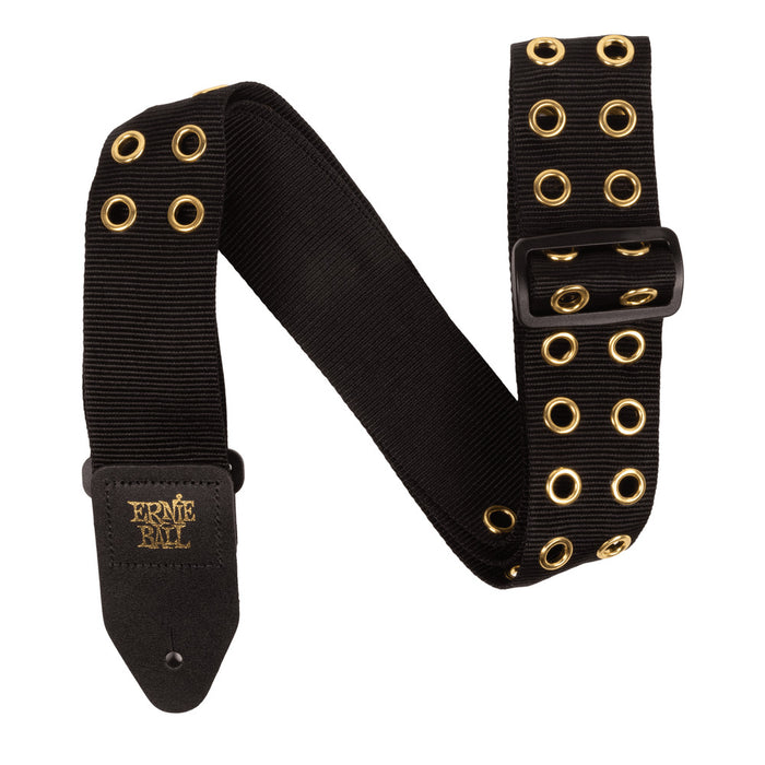 Ernie Ball P05398 Premium Guitar Strap/Bass Strap - Hole Lotta Metal Gold