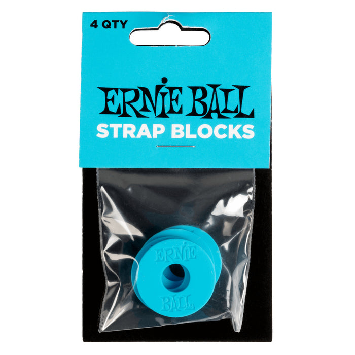 Ernie Ball P05619 Strap Blocks - Blue - 4 Pack
