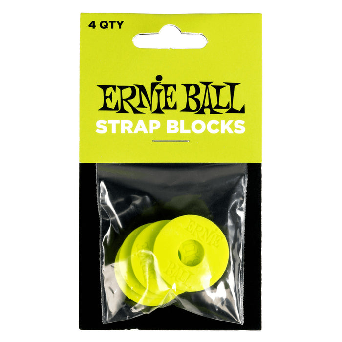 Ernie Ball P05622 Strap Blocks - Green - 4 Pack