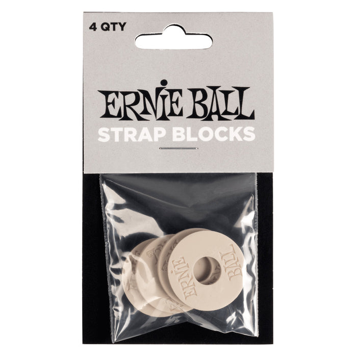 Ernie Ball P05625 Strap Blocks - Gray - 4 Pack
