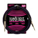 Ernie Ball P06393 Braided Instrument Cable Straight/Straight 10ft - Purple/Black