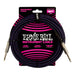 Ernie Ball P06395 Braided Instrument Cable Straight/Straight 18ft - Purple/Black