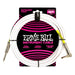 Ernie Ball P06400 Classic Instrument Cable Straight/Angle 15ft - White
