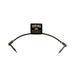 Ernie Ball P06408 Flat Ribbon Stereo Patch Cable 6in - Black - Single