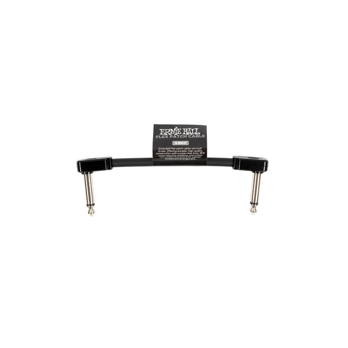 Ernie Ball P06438 Flex Patch Cable 3in - Black - Single