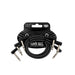Ernie Ball P06445 Flex Patch Cable 12in - Black - 3 Pack