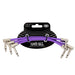 Ernie Ball P06452 Flex Patch Cable 6in - Purple - 3 Pack