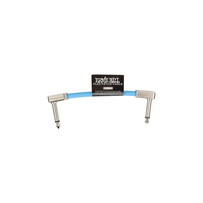 Ernie Ball P06454 Flex Patch Cable 3in - Blue - Single