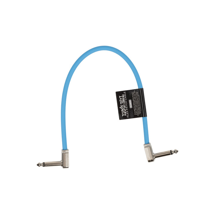 Ernie Ball P06456 Flex Patch Cable 12in - Blue - Single