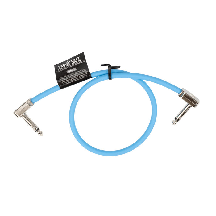 Ernie Ball P06457 Flex Patch Cable 18in - Blue - Single