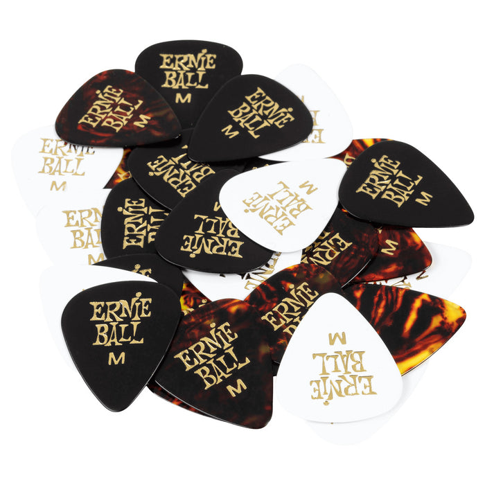 Ernie Ball P09118 Cellulose Guitar Picks - Medium Assorted Colors - 144 Pack