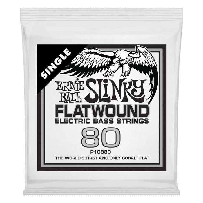Ernie Ball P10880 .080 Slinky Flatwound Electric Bass String Single