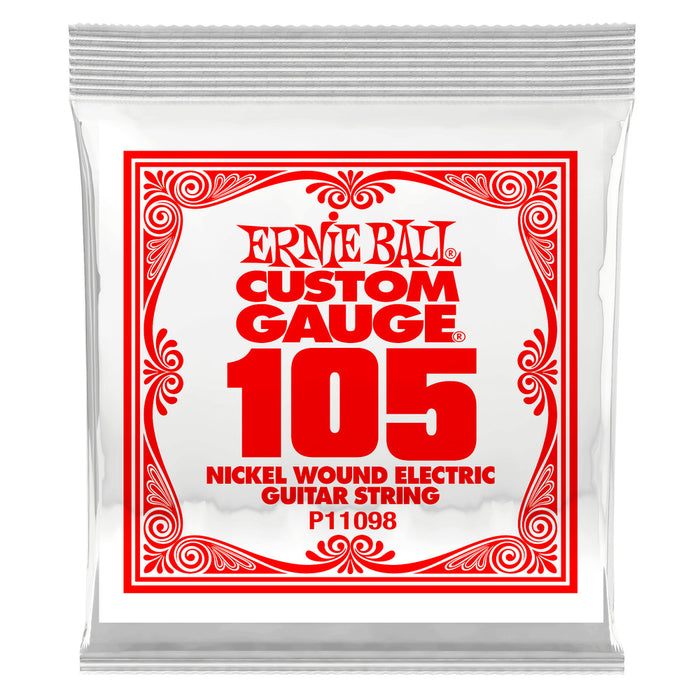 Ernie Ball P11098 .105 Extra Long Nickel Wound Electric Electric Guitar Strings 3 pack