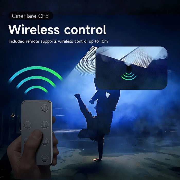 Colbor | CineFlare CF5 | 40W Portable Fog Machine | w/ Remote & Attachments (CineflairCF5) - Gsus4