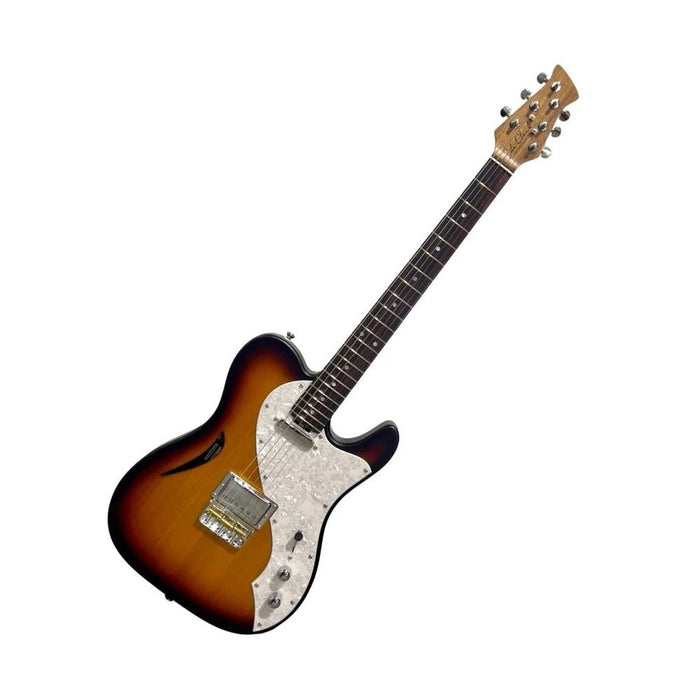 Cole Clark Culprit 3 HS MOP Plate Hollow Body Electric Guitar - Sunburst