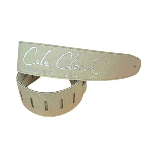 Cole Clark Soft Leather 2.5" Deluxe Guitar Strap - Cream