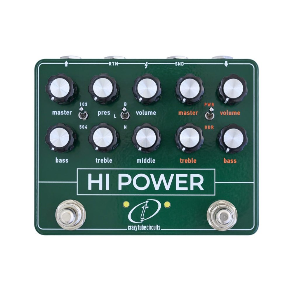 Crazy Tube Circuits HI POWER Colorsound & Hiwatt Amp in a Box Dual Overdrive
