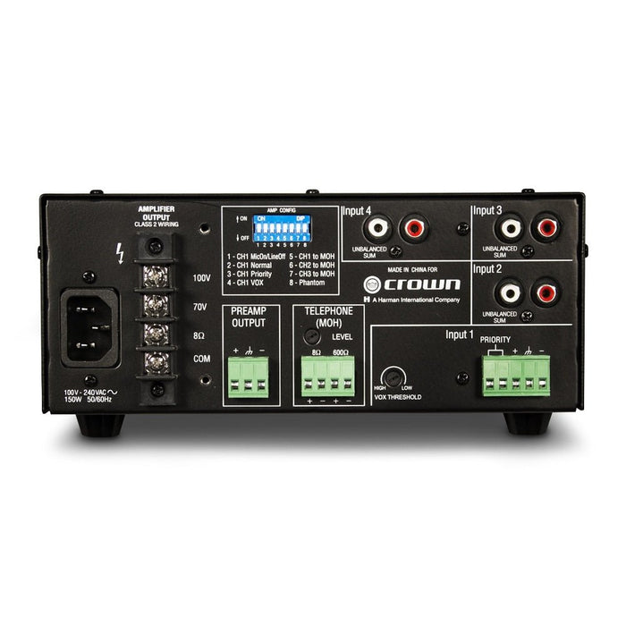 Crown 160MA - 4 - Input 60W Mixer - Amplifier (CWN-160MA) - Gsus4