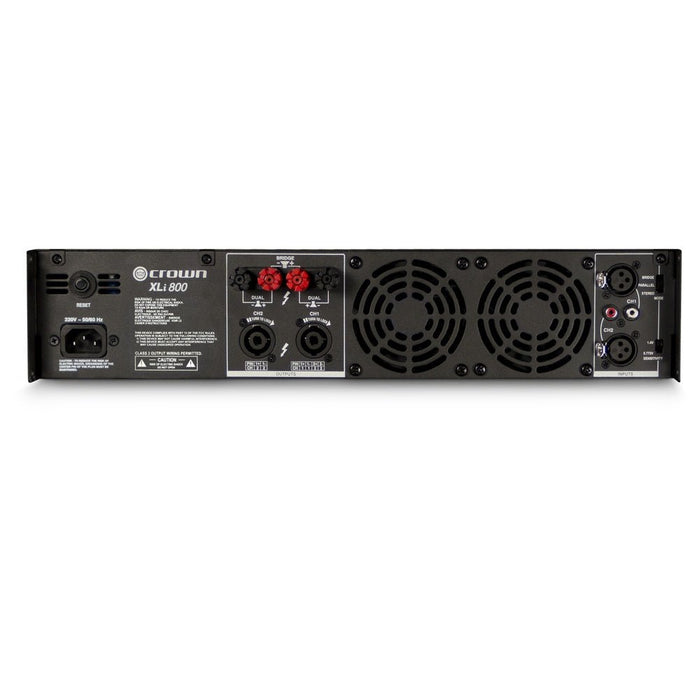 Crown CWN XLI800 2 Channel 300W at 4OHM Power Amplifier (CWN-XLI800) - Gsus4