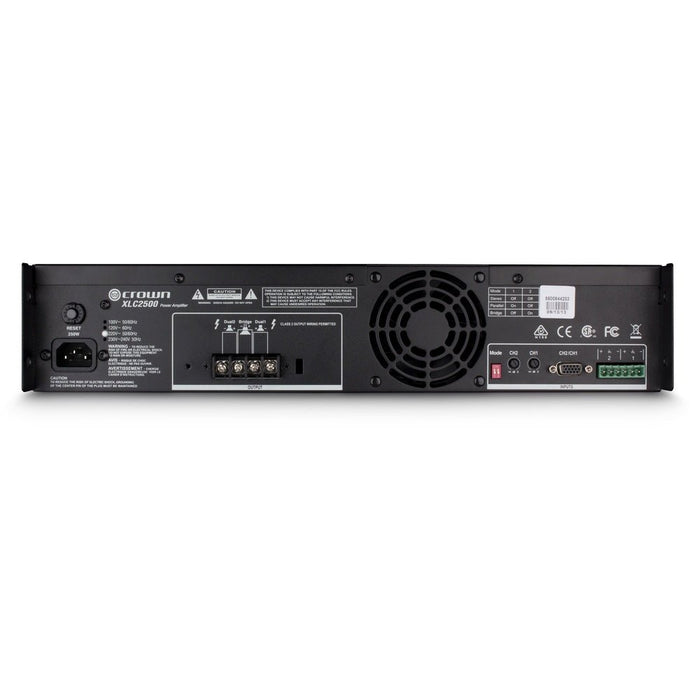 Crown XLC2500 AMPLIFIER - Two - channel 500W at 4 Ohms Power Amplifier (CWN-XLC2500) - Gsus4