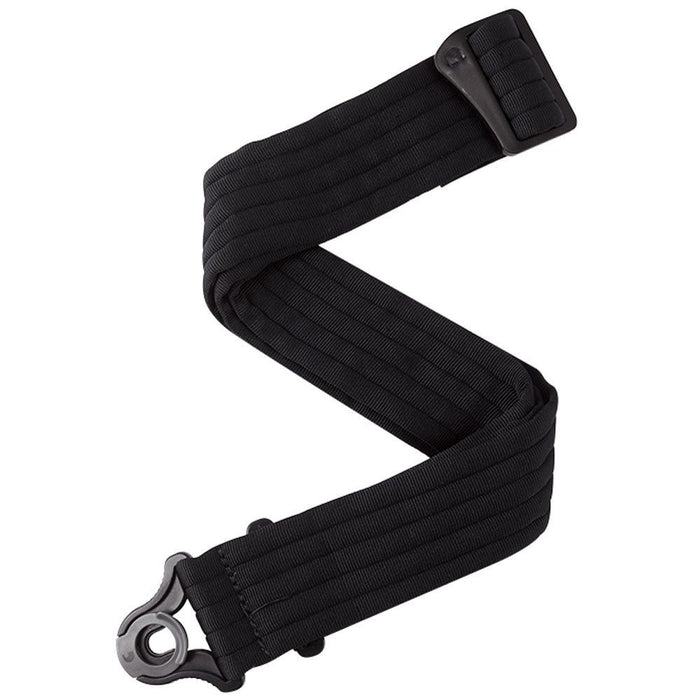 D'Addario Auto Lock Padded Guitar Strap (Black w/ Stitch Stripes) (50BAL01) - Gsus4