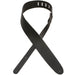 D'Addario Basic Classic Leather Guitar Strap (Black) (25BL00) - Gsus4