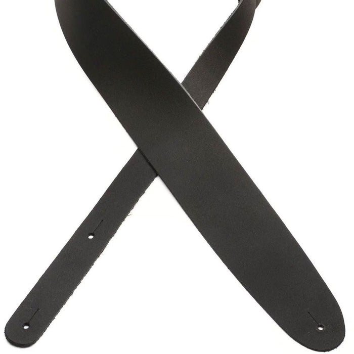 D'Addario Basic Classic Leather Guitar Strap (Black) (25BL00) - Gsus4